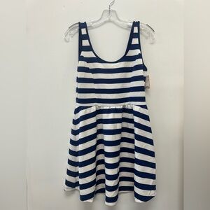 Forever 21 Navy and White Striped Kids Dress
